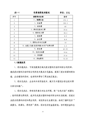 农业废弃物综合利用生产新型塑木技术集成示范项目可行性计划书
